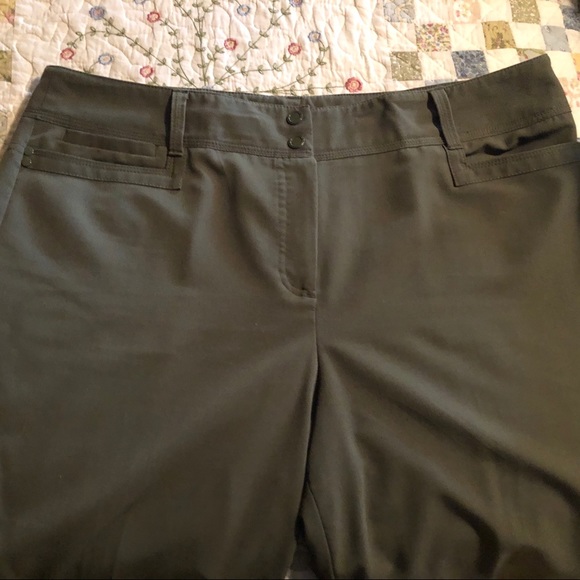 Dress Pant - Olive Green - Dressbarn - Picture 4 of 5